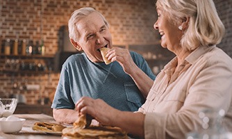 Man with dentures in Bakersfield