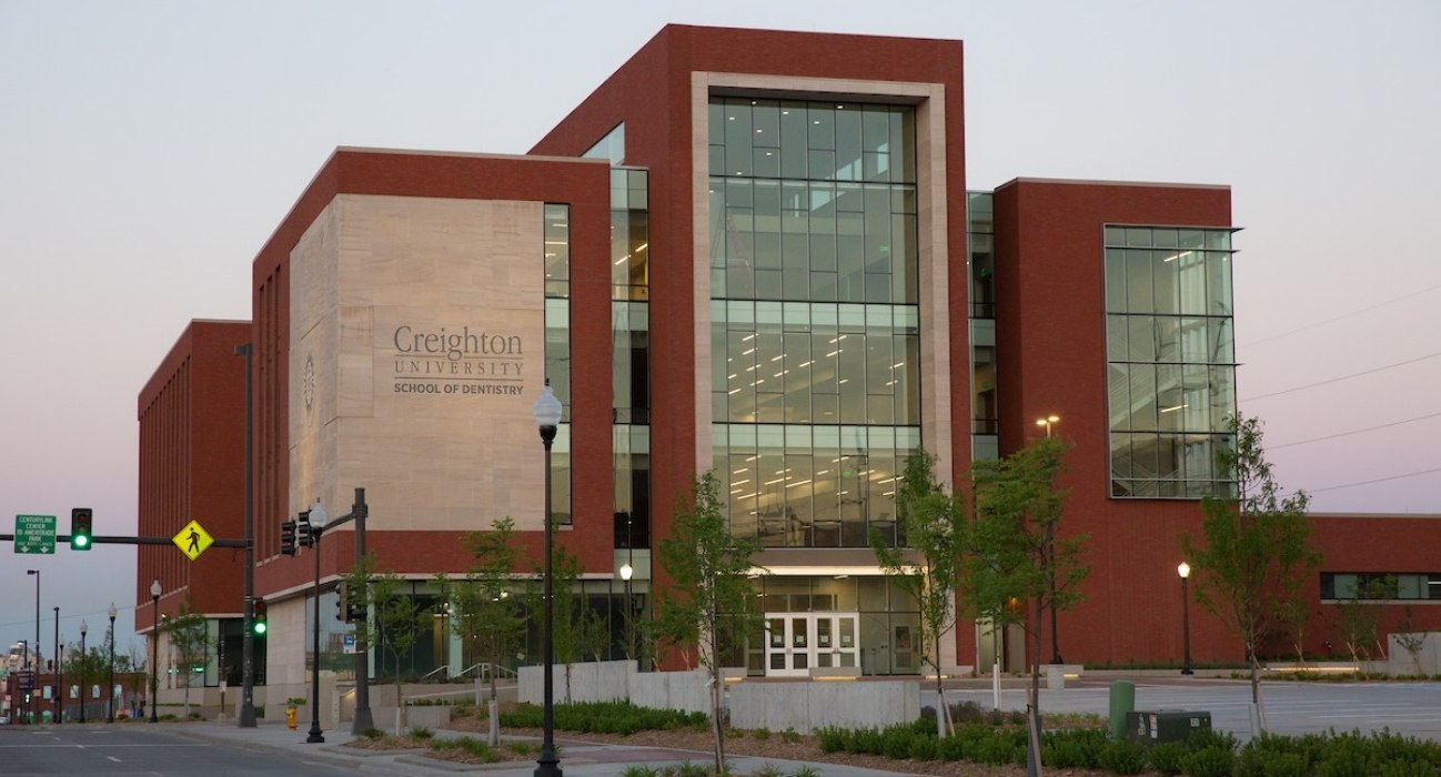 Outside view of dental school building