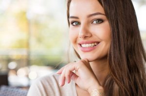 Young woman with attractive smile