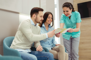 a patient paying for their dental care